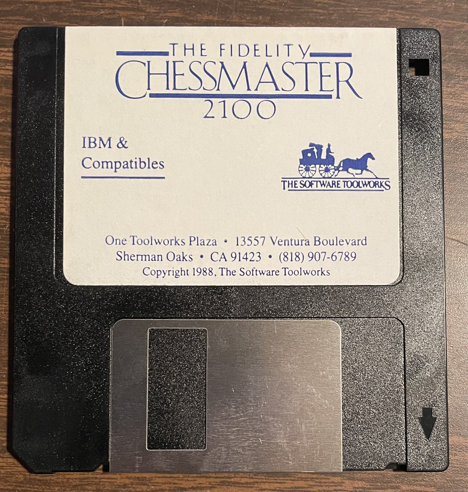 The Fidelity Chessmaster 2100 Vintage Game IBM & Compatibles 3.5” Floppy 1988