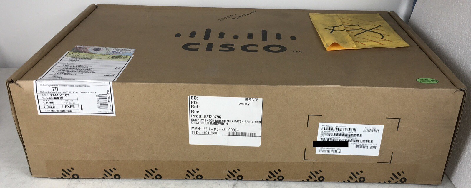 New/Sealed Cisco 15216-MD-48-ODDE= 48-Channel Mux/DeMux Odd Extended Bandwidth