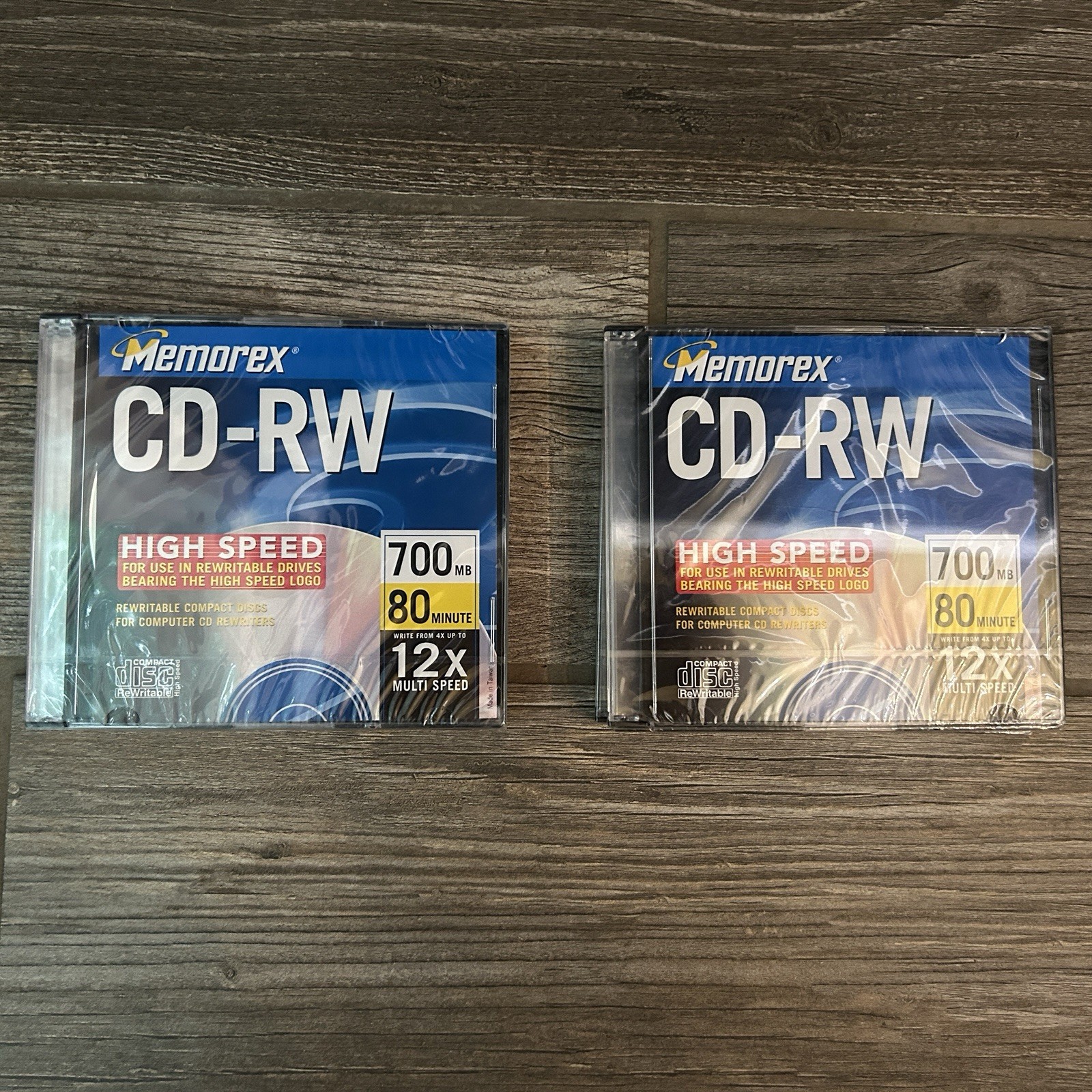 Memorex CD-RW Compact Discs 700mb 80 minute 12x multi speed Rewritable 8 pack
