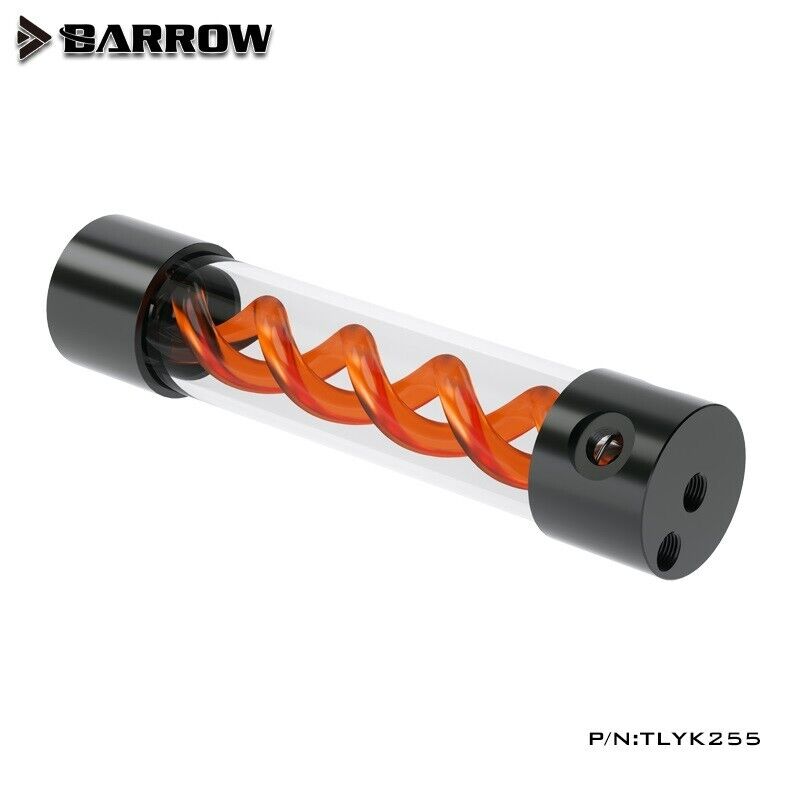 Barrow T-VIRUS Acrylic Double Helix Reservoir 255mm x 50mm TLYK255 Orange Helix