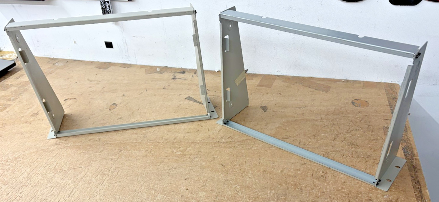 1U Rack Mount Adapter Brackets / Spacer Frame Set – Used OK Condition