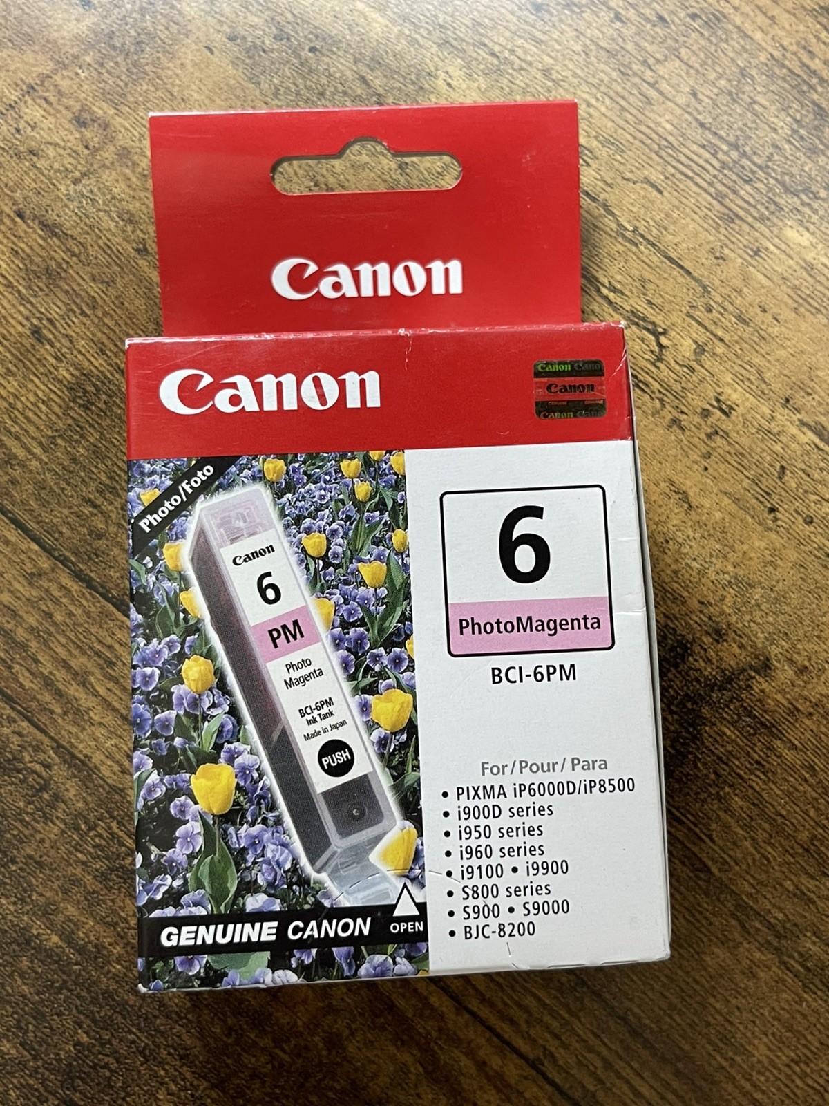 New Genuine Canon BCI-6PM Photo Magenta Ink Cartridge, BCI-6, Single Box