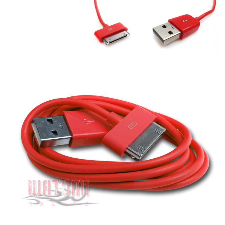 50X 6FT USB 30PIN RED CABLE DATA CHARGER FOR GALAXY TAB 7.0 PLUS 8.9 10.1