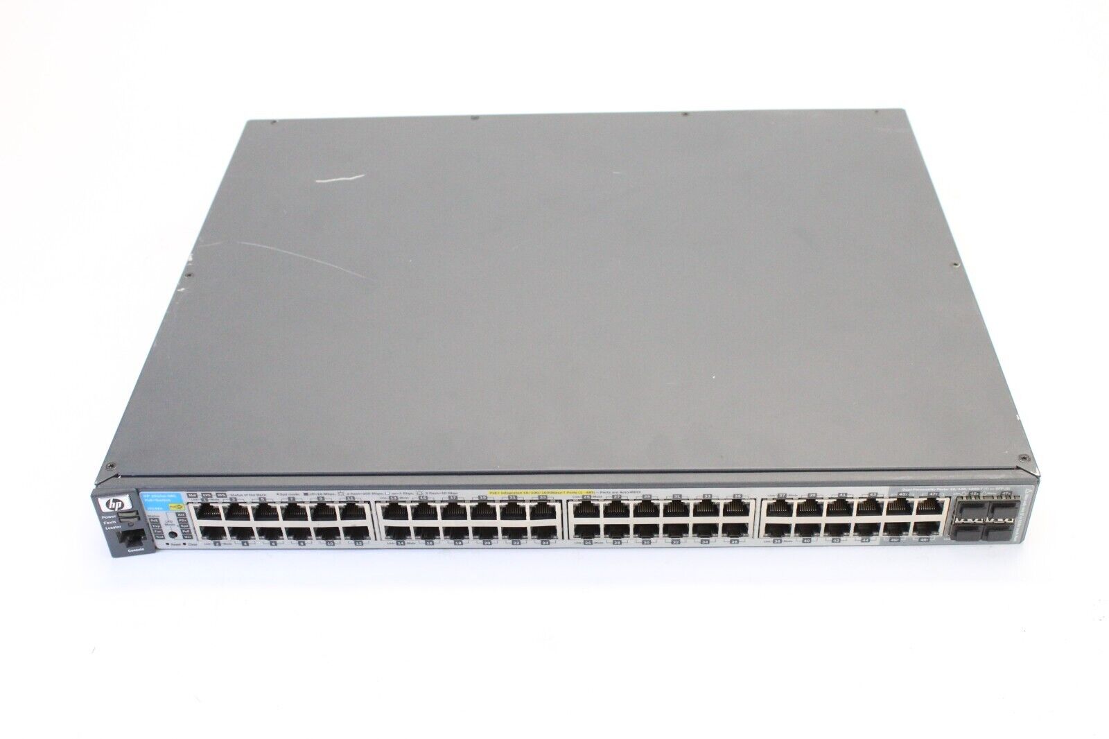 HP ProCurve 2910al-48G-PoE+ J9148A 48 Port Gigabit Ethernet Switch - 2 Bad Ports