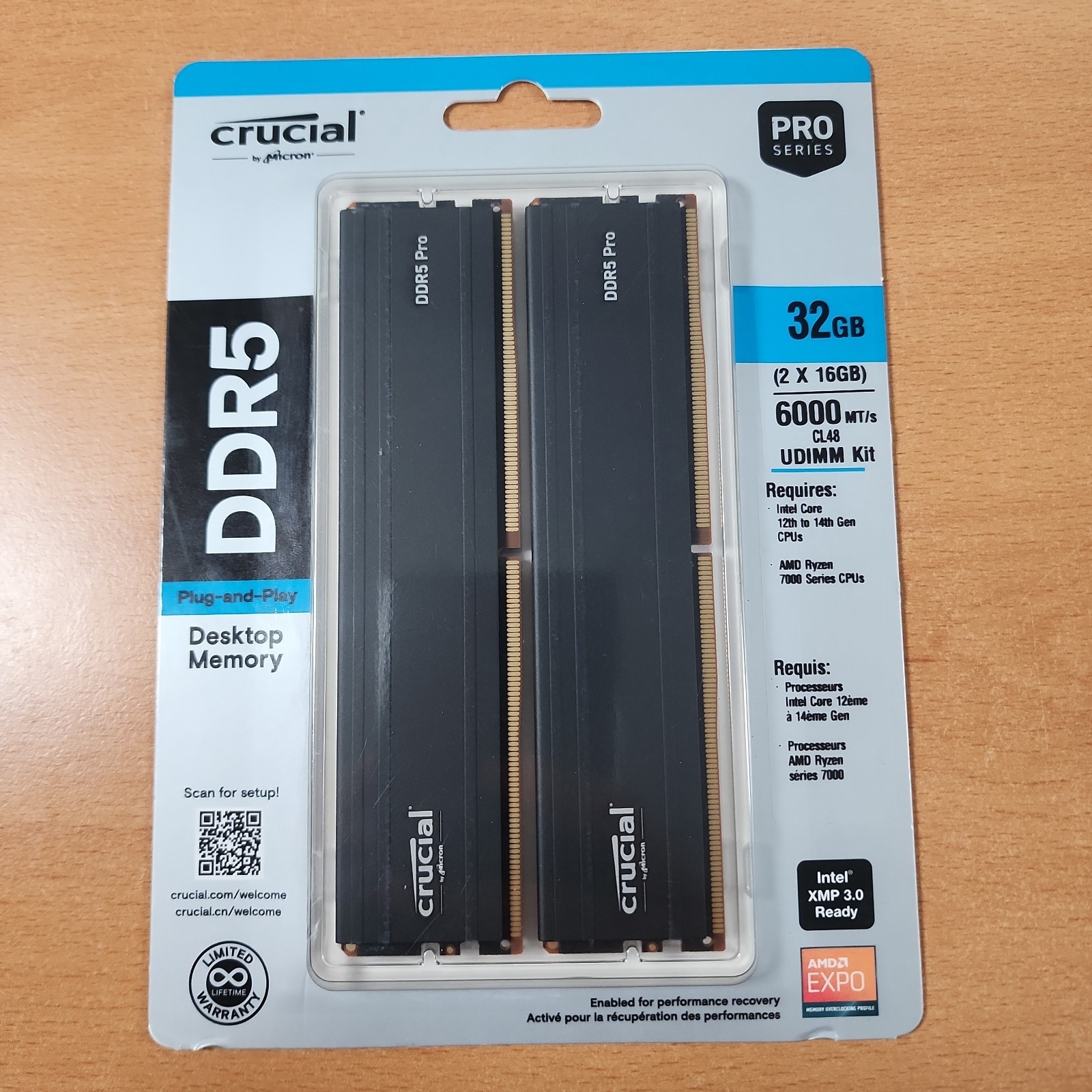 New 🔥 Crucial Pro 32GB (2x16GB) DDR5 6000MHz CL48 Desktop RAM UDIMM XMP EXPO