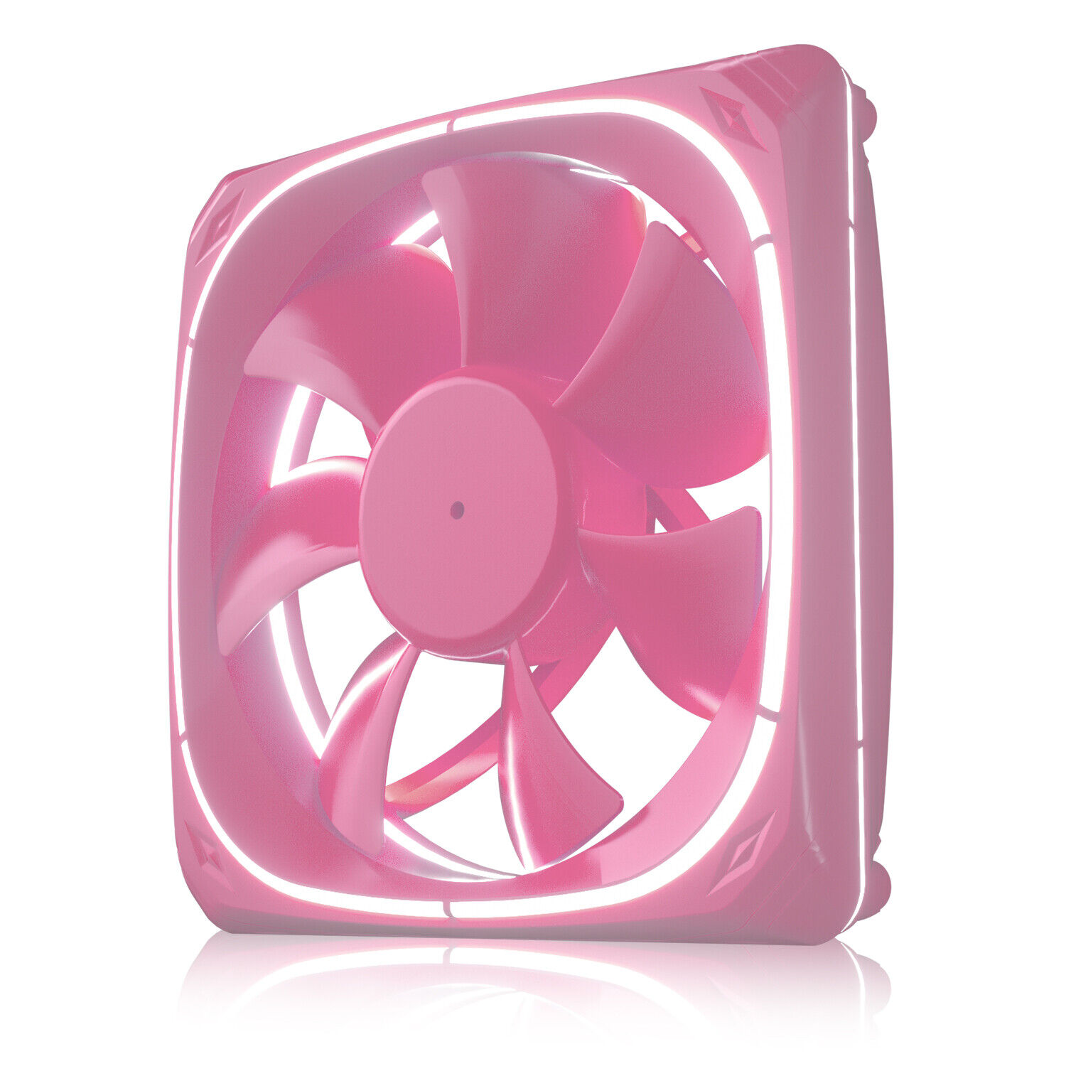 1-5 PCS Pink 120mm Case Fan White LED Lighting PC Computer Silence Cooling Fan