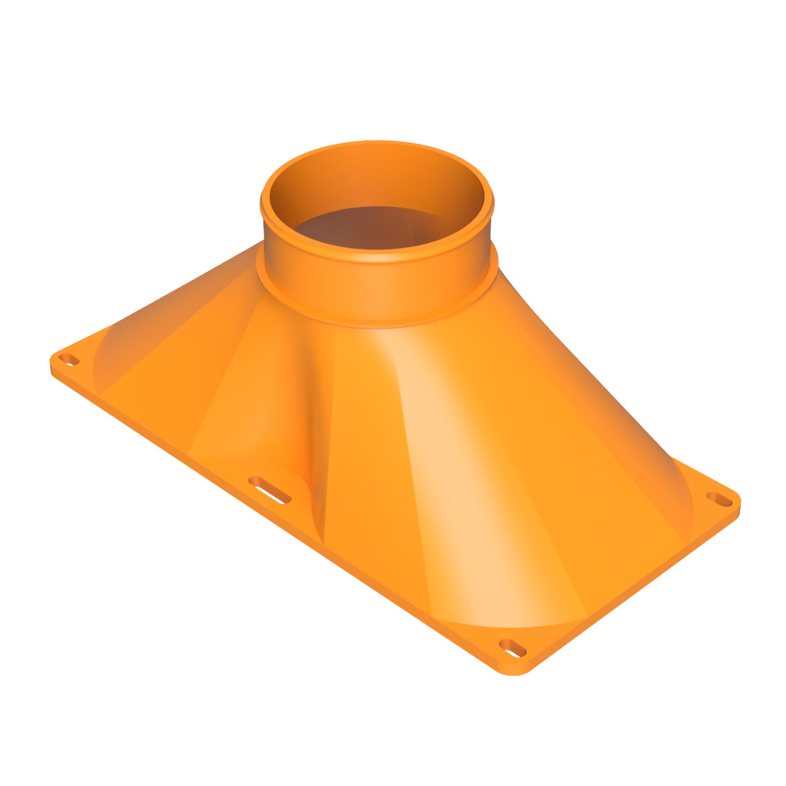 Dual 120mm Fan to Duct Adapter - 3 4 5 Inch (75 100 125mm) - PC Exhaust, Sim Rig