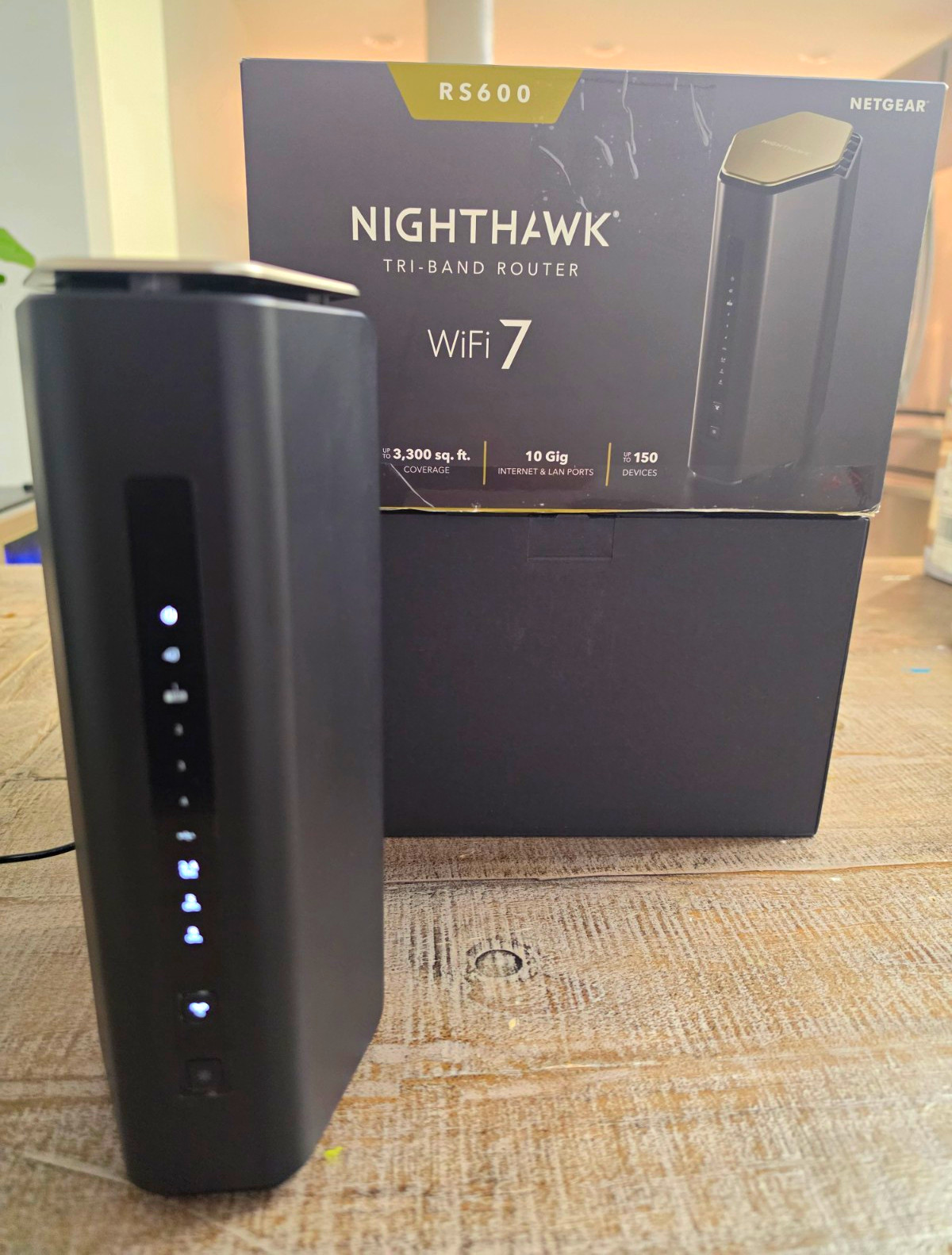 NETGEAR Nighthawk RS600 Tri-Band WiFi 7 Router 10 Gig 4-Port Black