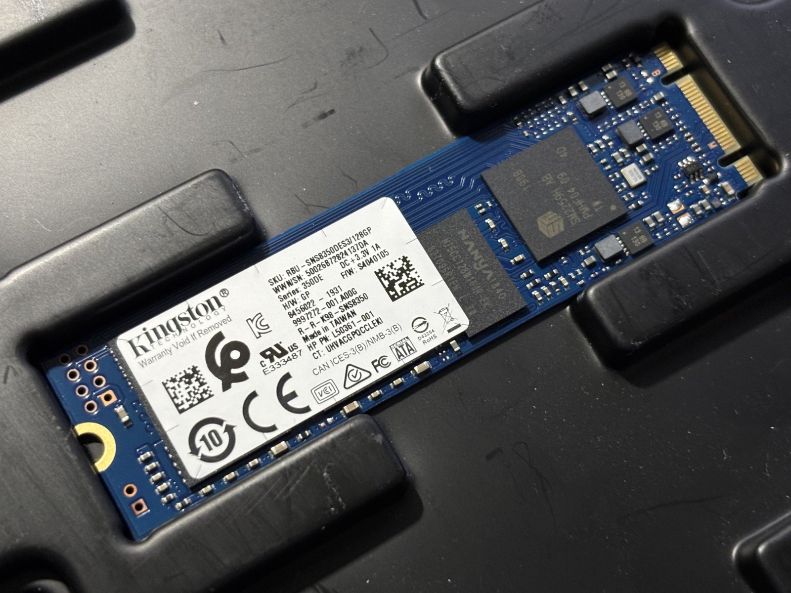 Kingston SNS8350DES3/128GP GENUINE HP SSD SATA m.2 128GB L50361-001 1931