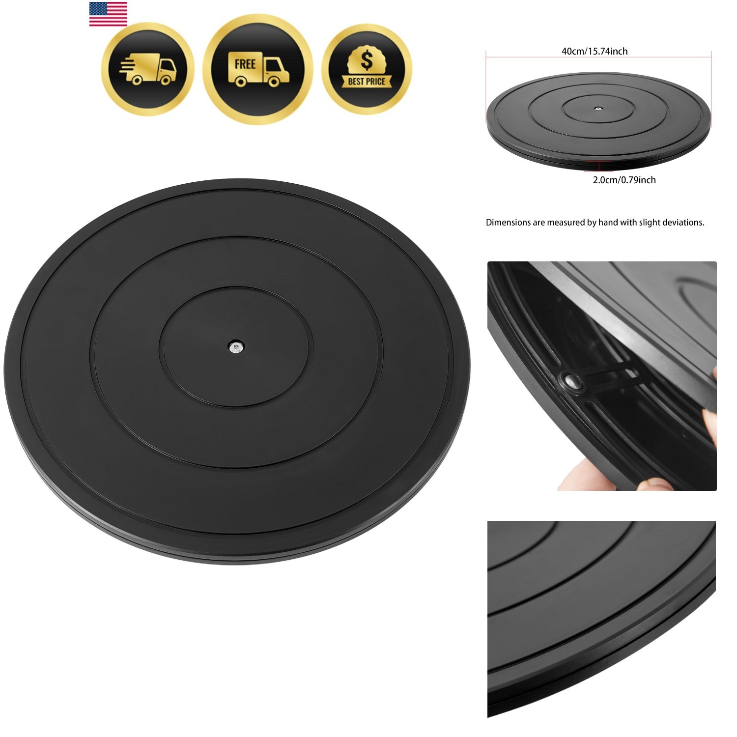 Heavy Duty Rotating Swivel Stand 16 Inch Lazy Susan for Plants TV Monitor