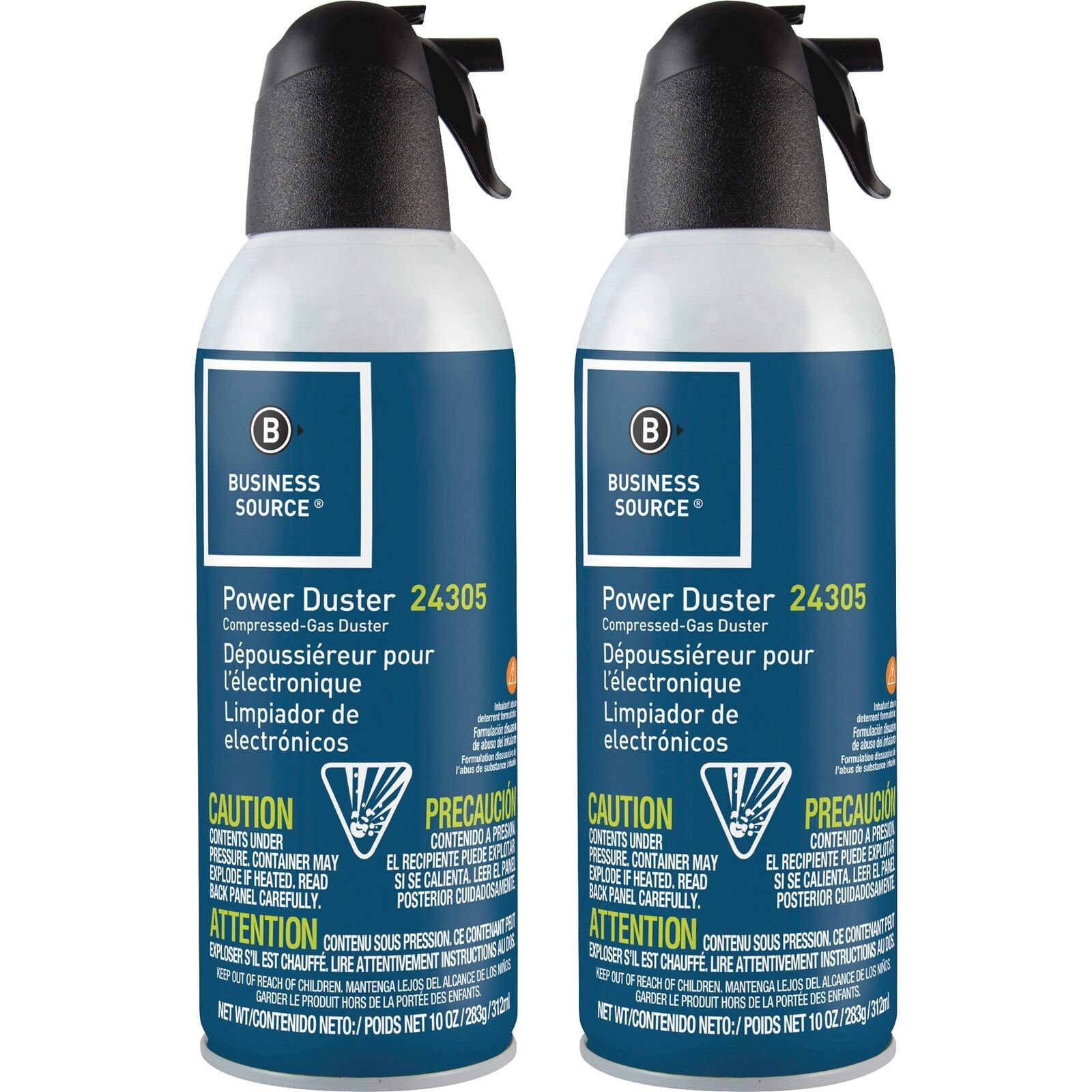 Business Source Air Duster Cleaner Moisture-free/Ozone Safe 10 oz. 4/PK 24302