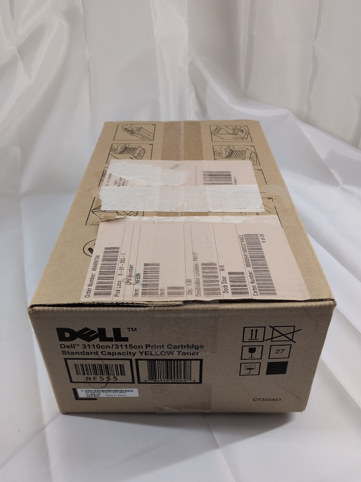 Dell 3110cn/3115cn Yellow Toner Cartridge Standard Capacity Toner Genuine Sealed