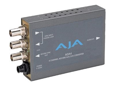 AJA ADA4 Bidirectional A/D & D/A Audio Converter 4-Channel Bi-Directional Audio