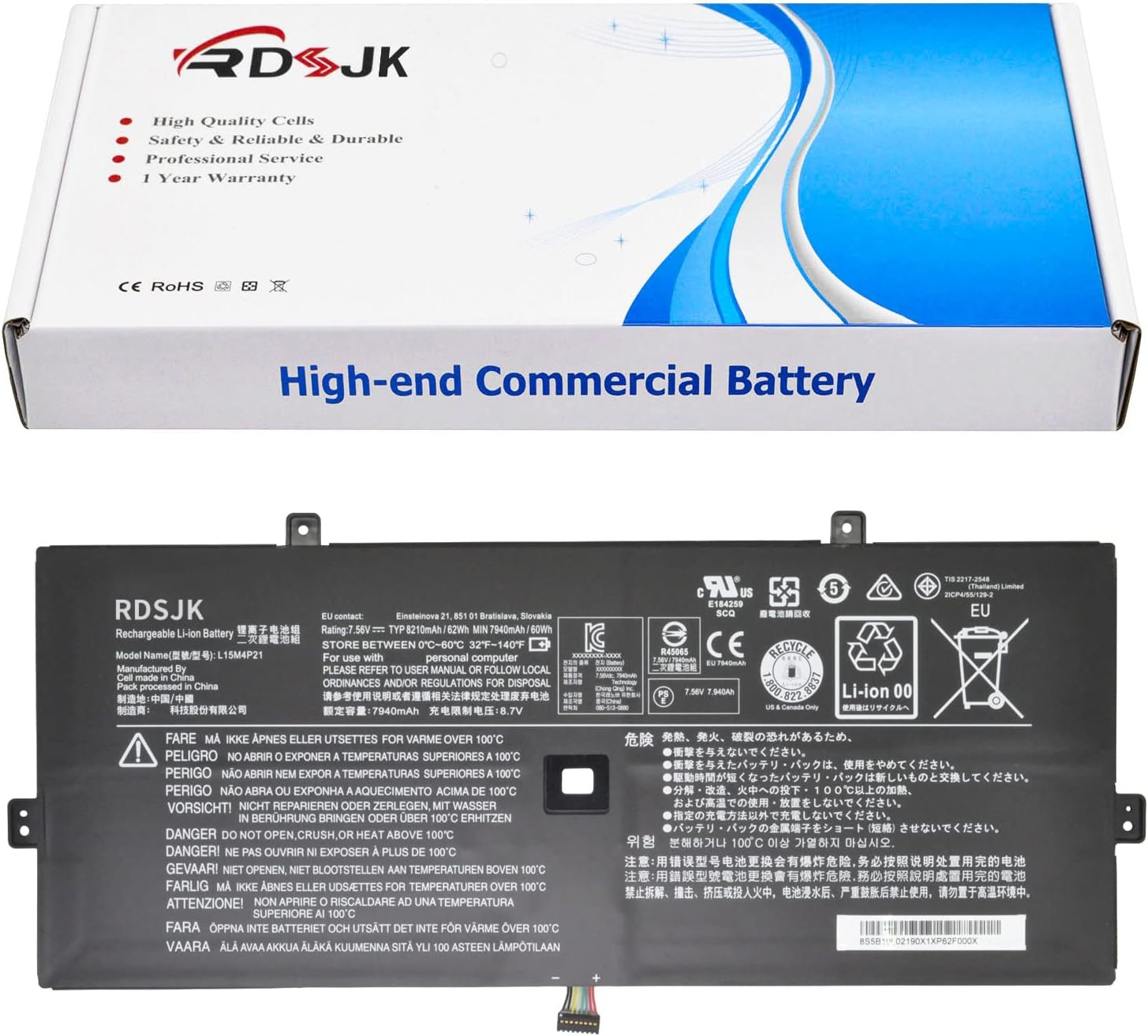 L15M4P23 L15M4P21 L15C4P21 L15C4P22 78Wh Laptop Battery for Lenovo Yoga 910 910-
