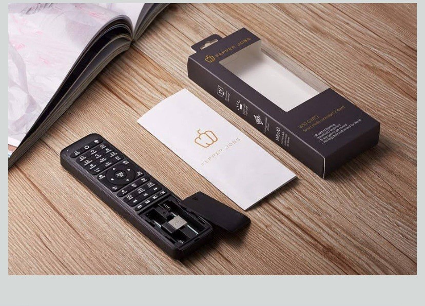 Pepper Jobs Fly Mouse for W10/W11 HTPC, 2.4GHz Air Mouse Remote Control