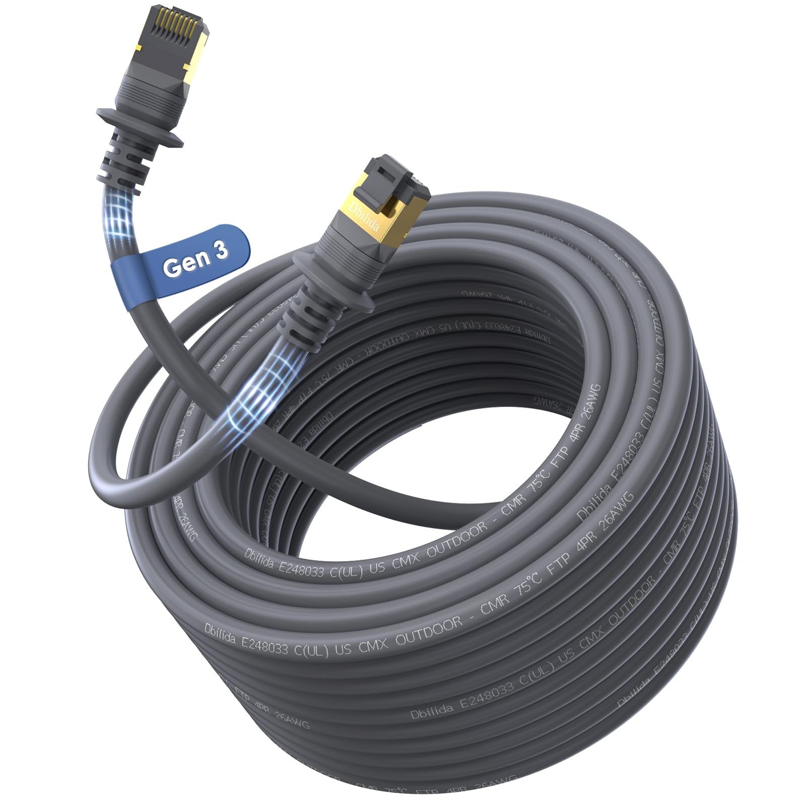 Dbilida Starlink Gen 3 Ethernet Cable 150FT, 20FT 33FT 50FT 75FT 100FT 125FT ...