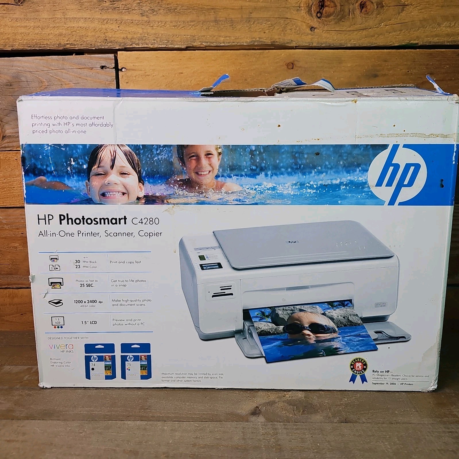 HP Photosmart C4280 All-In-One Inkjet Printer Color Scanner NEW IN BOX