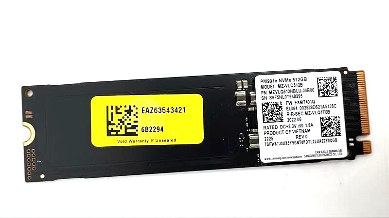 Samsung PM991a Model: MZ-VLQ512B  SSD M.2 Nvme  512GB