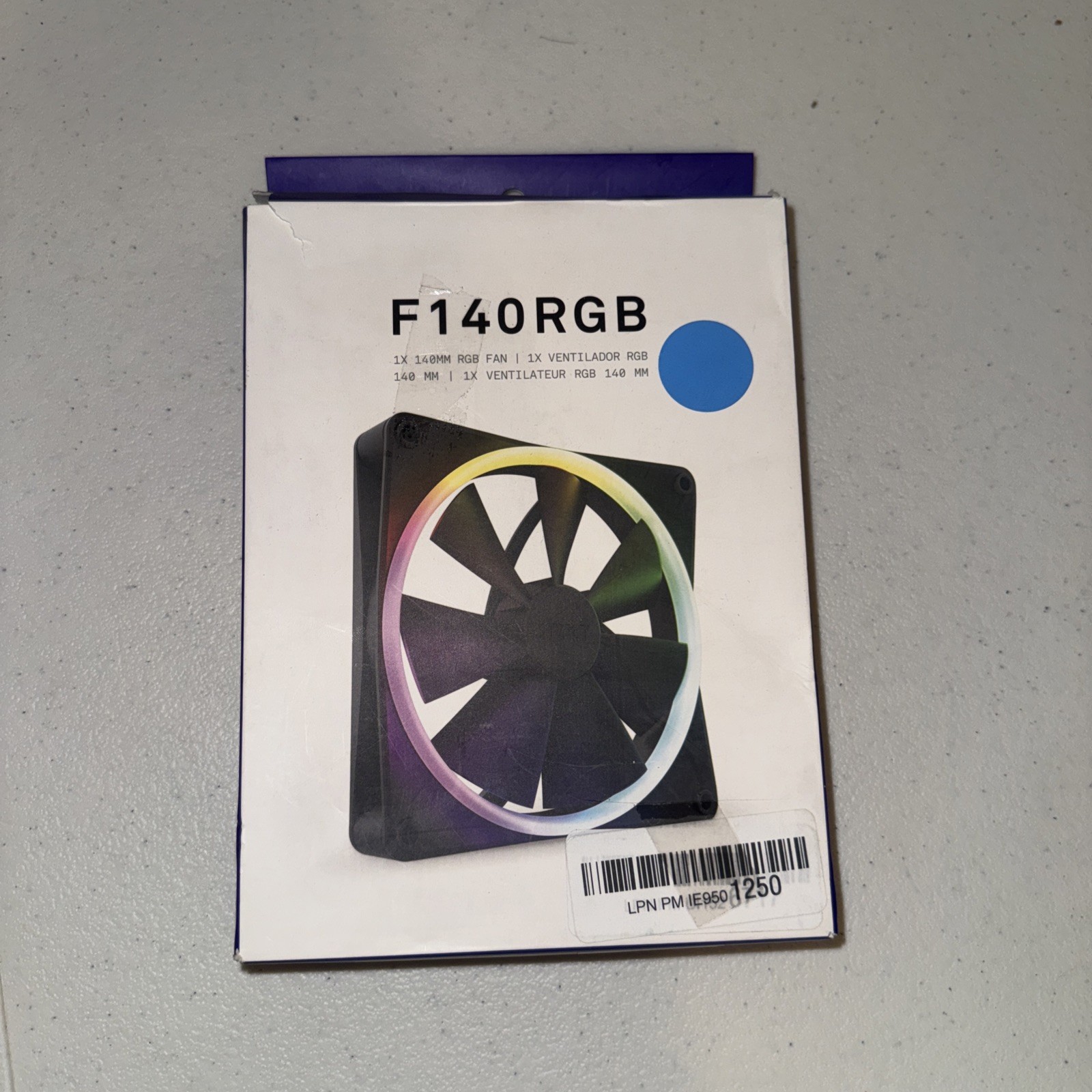 NZXT - F140 RGB 140mm Computer Case Fan with Fluid Dynamic Bearings - Black