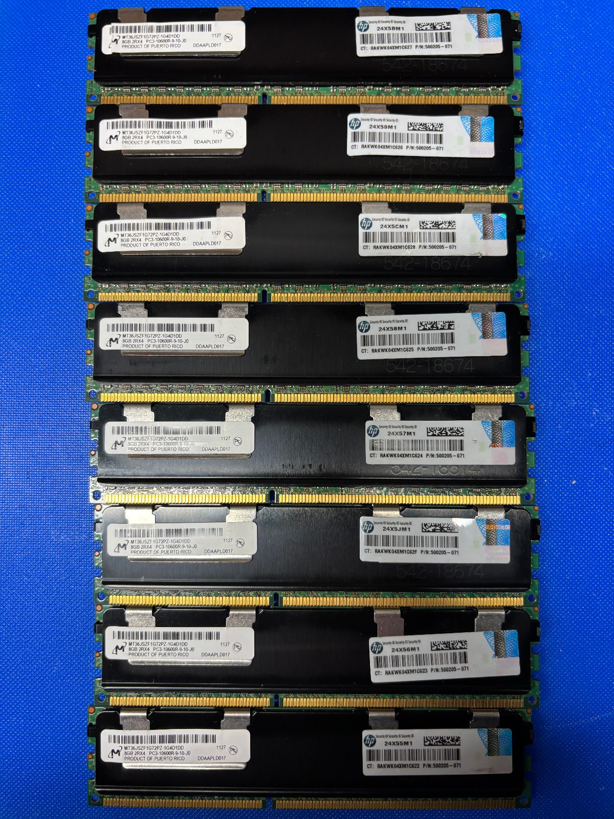 64Gb (8Gb x 8) PC3-10600R-9-10-J0