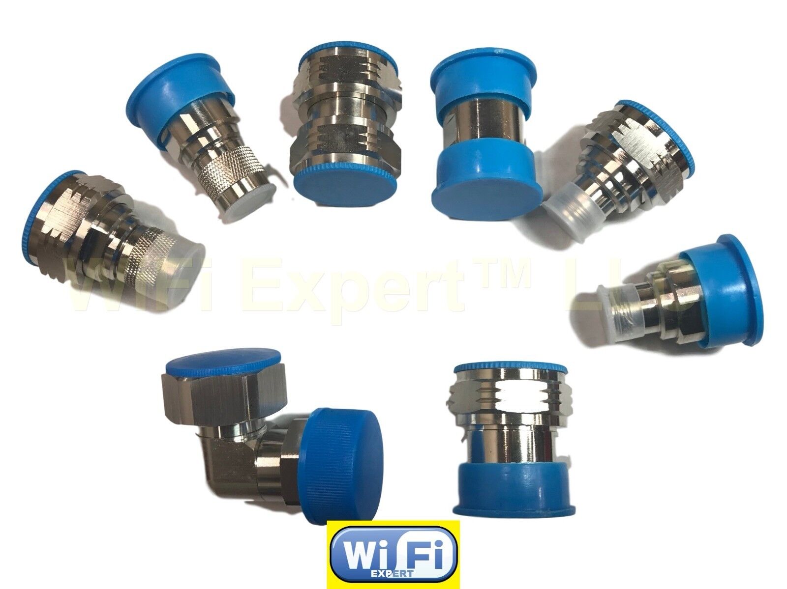7/16 DIN male/female to Type N male/female 7/16 to 7/16 M/F adapter kit 8pc/set