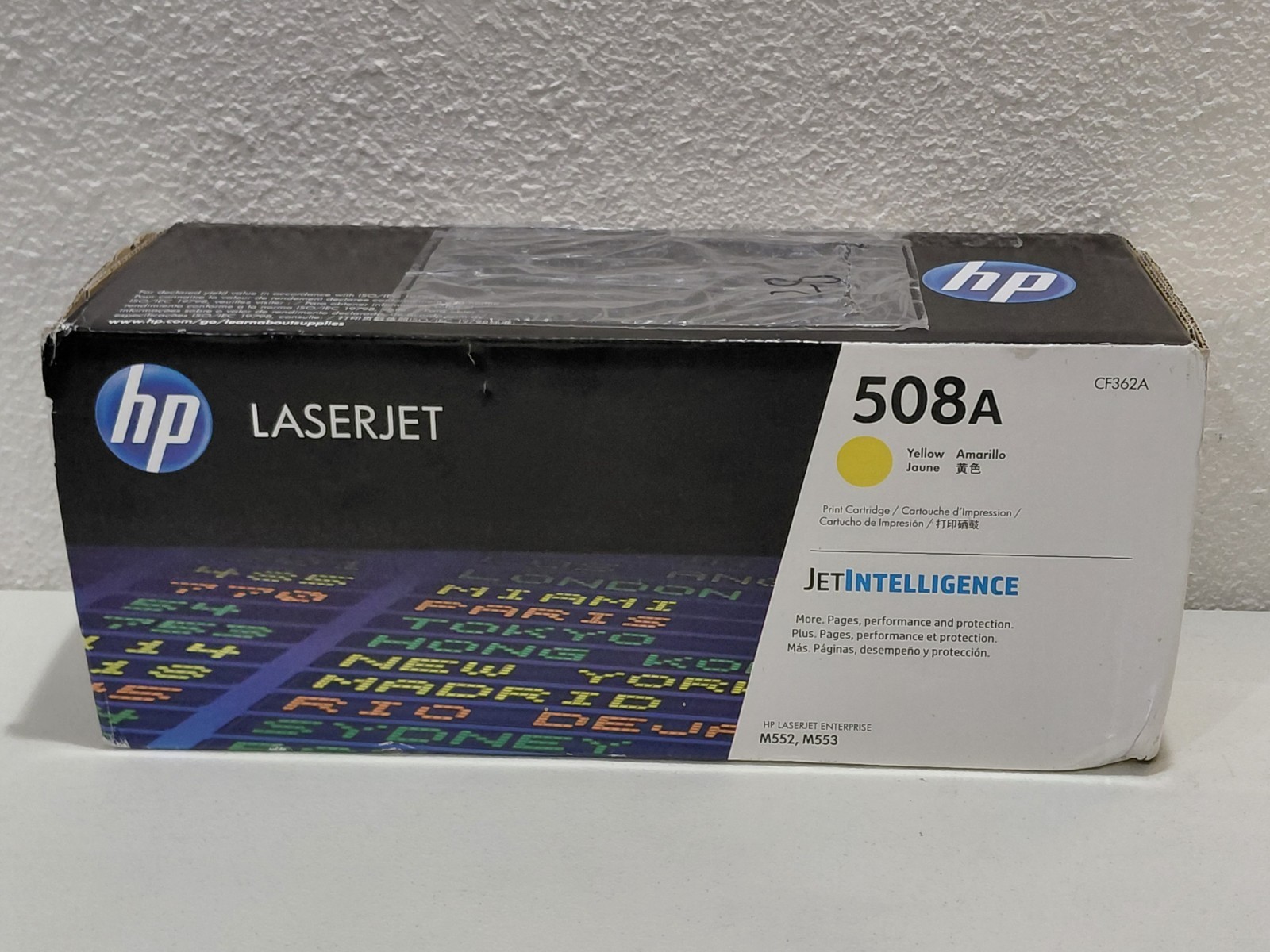 HP 508A (CF362A) Yellow Genuine HP Cartridge Toner LaserJet Factory Sealed