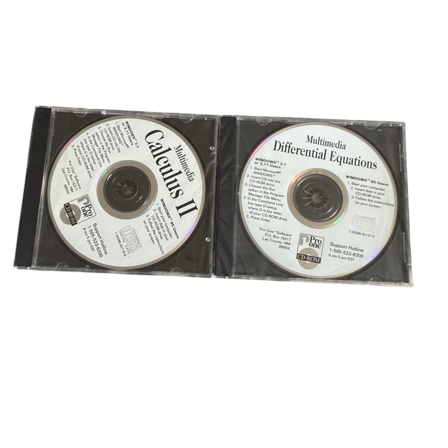 Differential Equations & Calculus 2 Windows Multimedia CD Pro One Software NEW