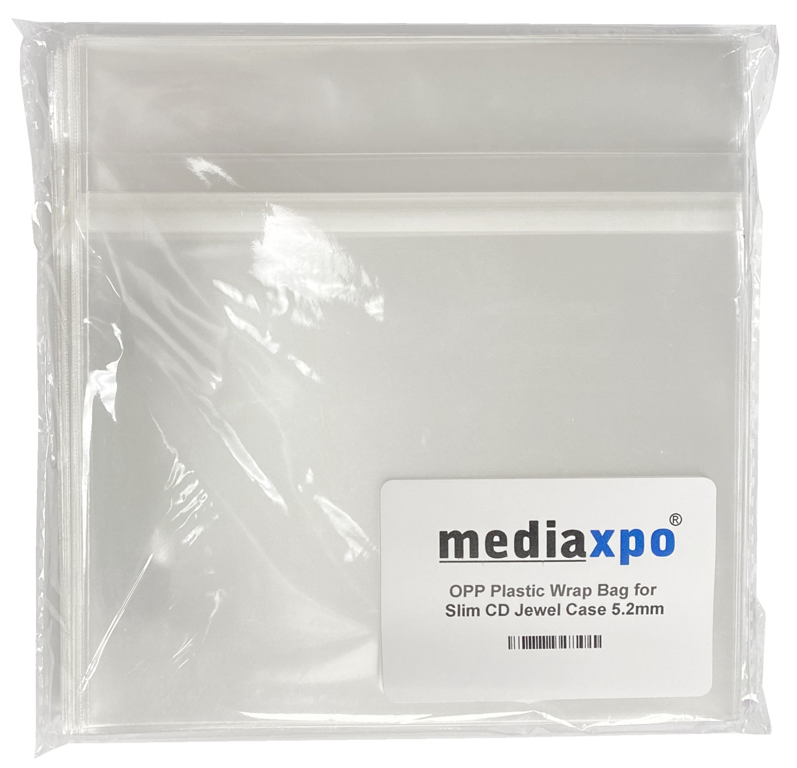 OPP Plastic Wrap Bag for Slim CD Jewel Case 5.2mm Lot