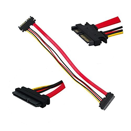 12 Inch Male To Female 7+15 Pin Serial SATA Data Power Combo Extension