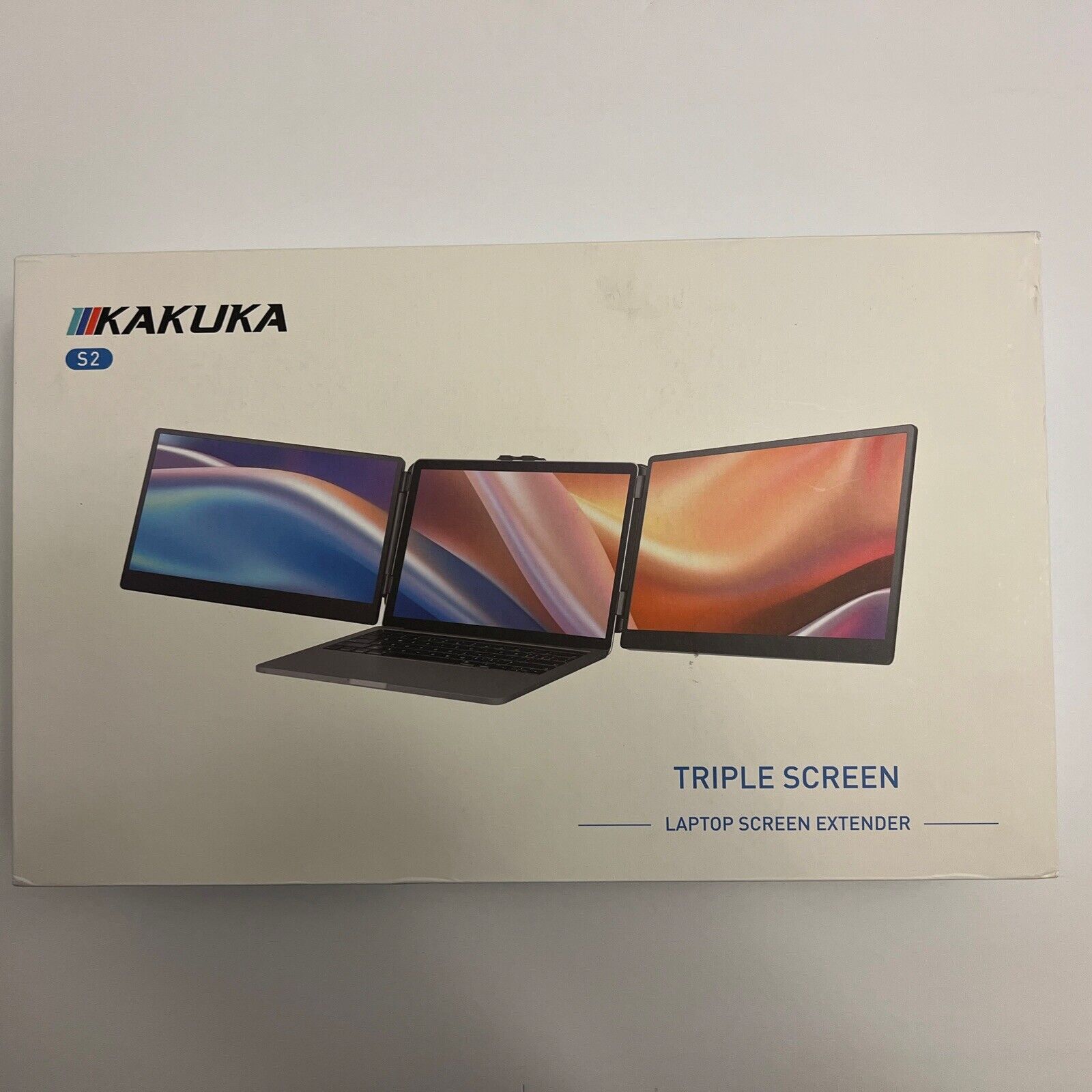 Kakuka S2 Triple Screen Extender 14” 1080P Portable Monitor for 13.3”-17” Laptop