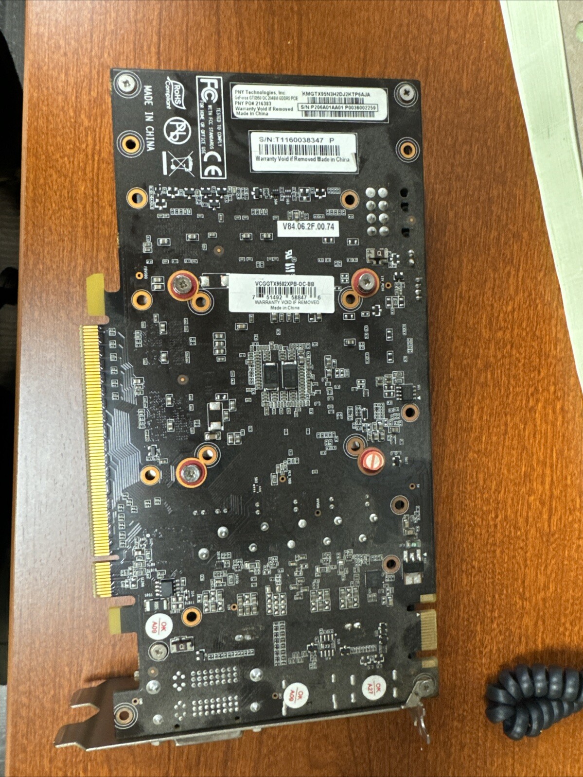 PNY Technologies Inc.      GeForce GTX 950 OC 2048M GDDR5 PCIE