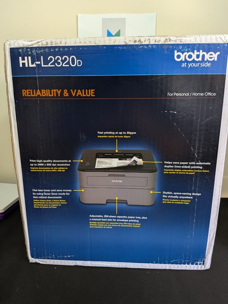 Brother HL-L2320D Mono Laser Printer Duplex 30ppm New Factory Sealed