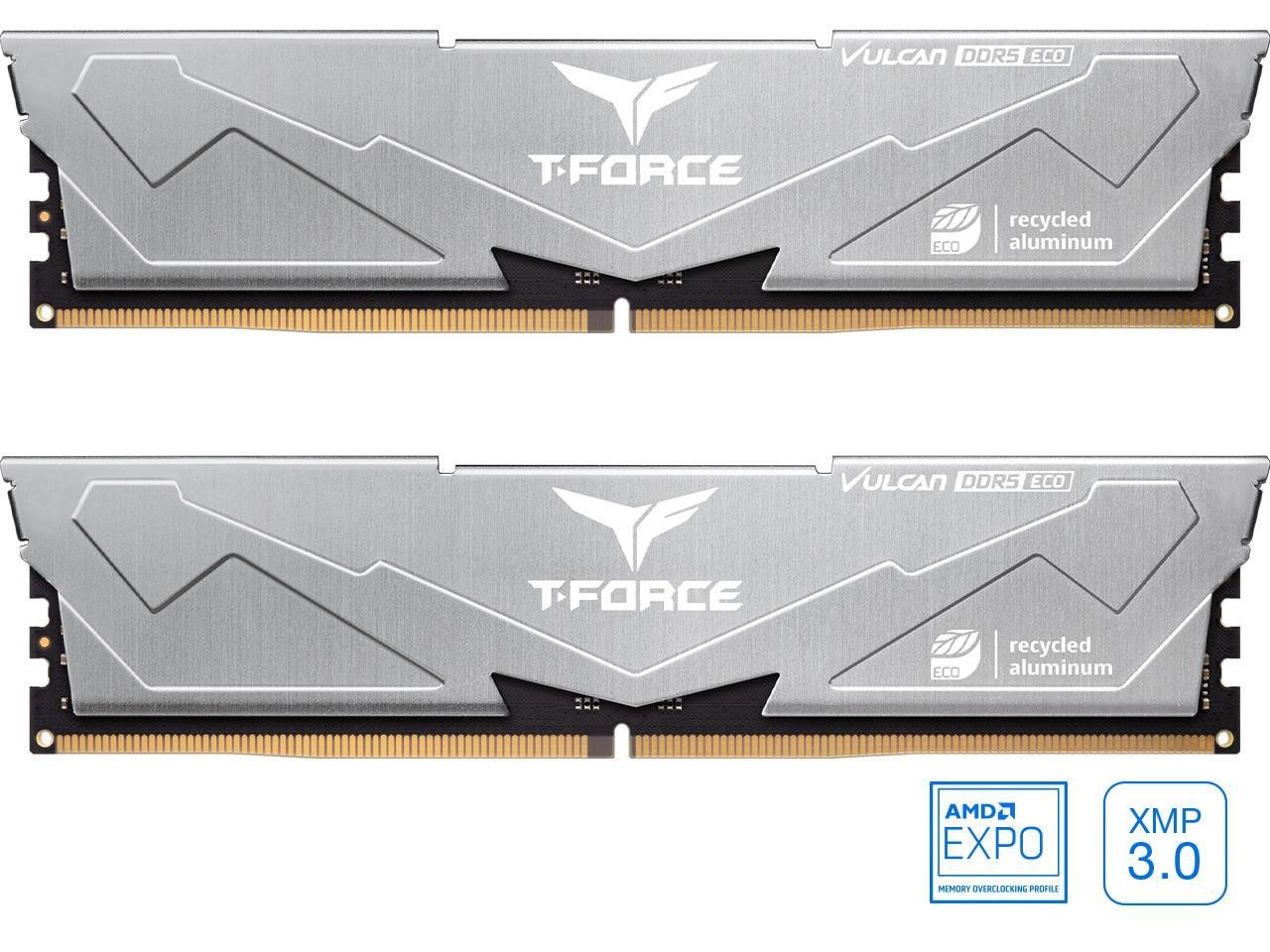 Team T-Force Vulcan ECO 32GB (2 x 16GB) 288-Pin PC RAM DDR5 6400 (PC5 51200)