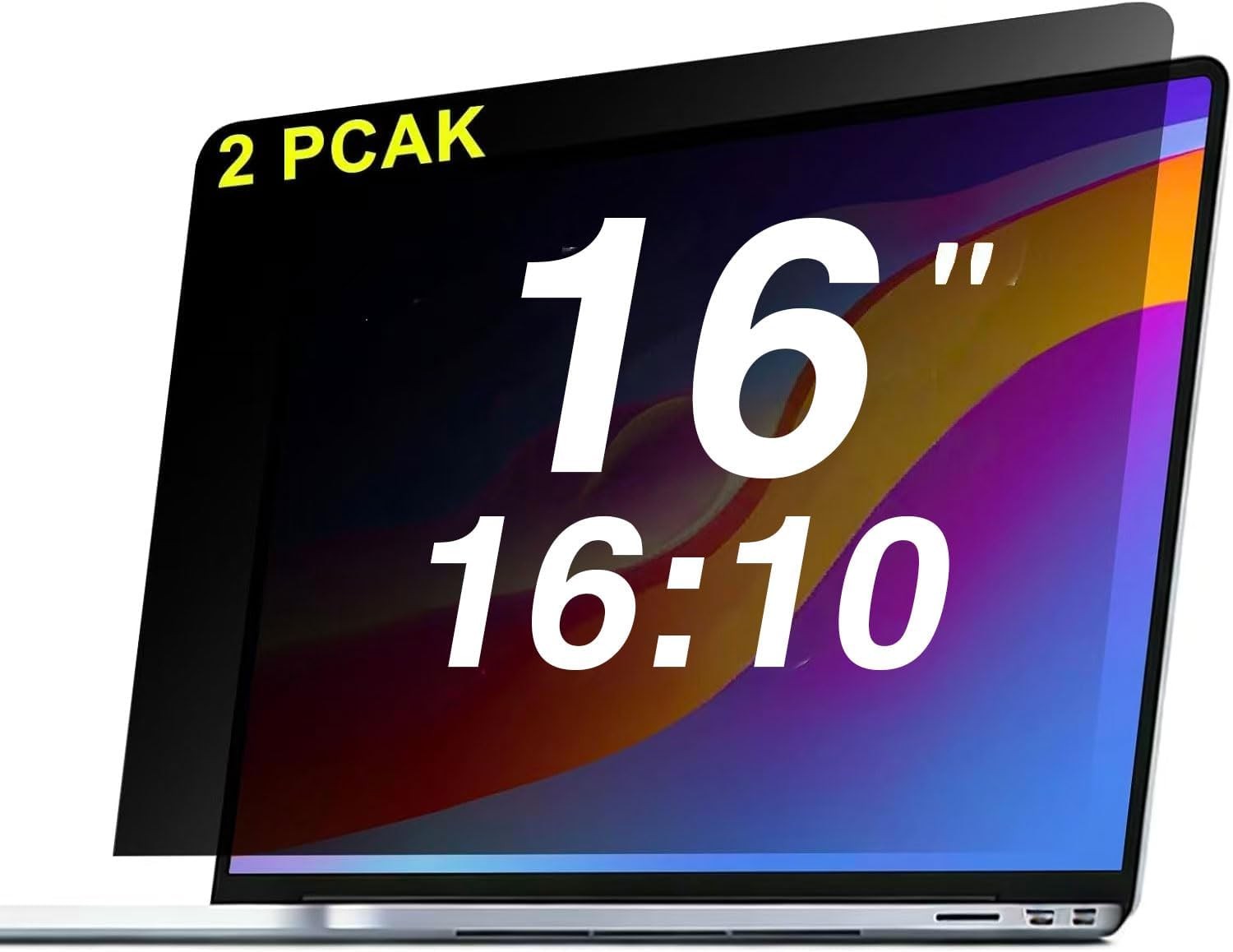 Removable Anti-Glare Blue Light Filter 16 Inch Laptop Privacy Screen Protector -