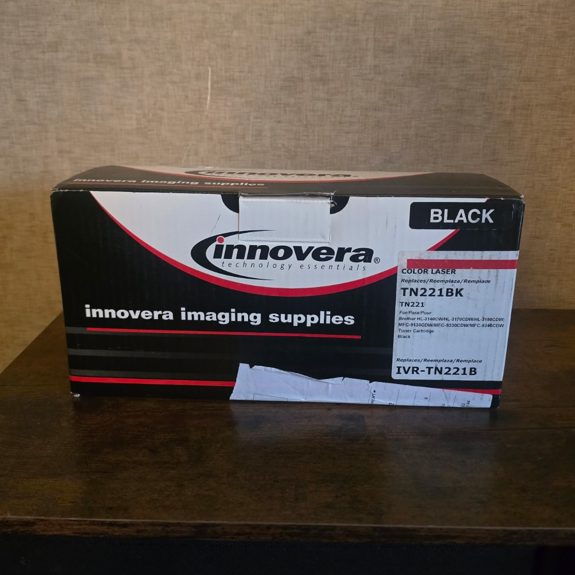 Innovera IVR-TN221B TN221BK Black Compatible Laser Toner for Brother HL/MFC