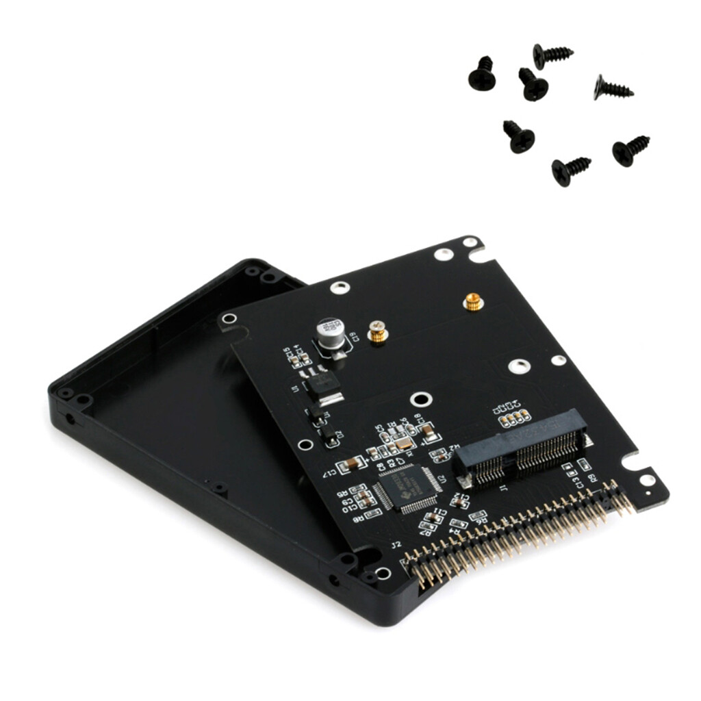 mSATA to 2.5" IDE HDD SSD mSATA to PATA Adapter Converter Card 44PIN with Case