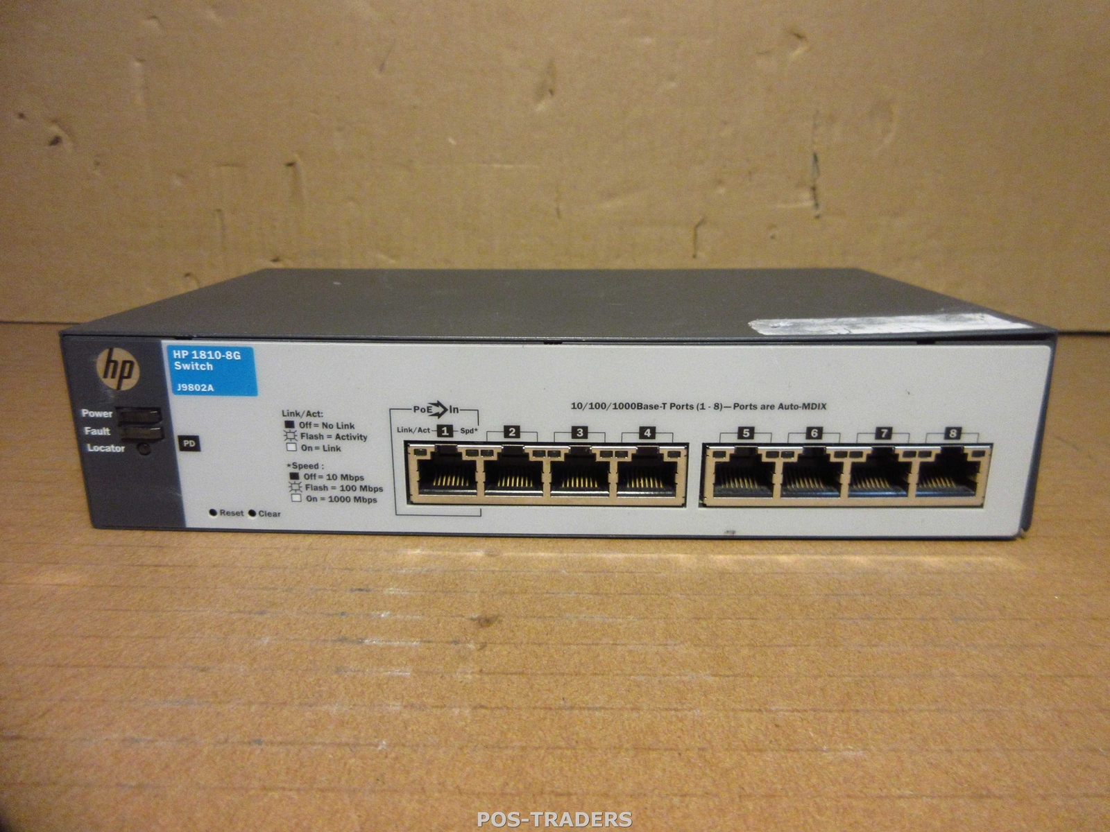 HP J9802A Procurve 1810-8G v2 8-Port Gigabit Ethernet Network Switch EXCL PSU