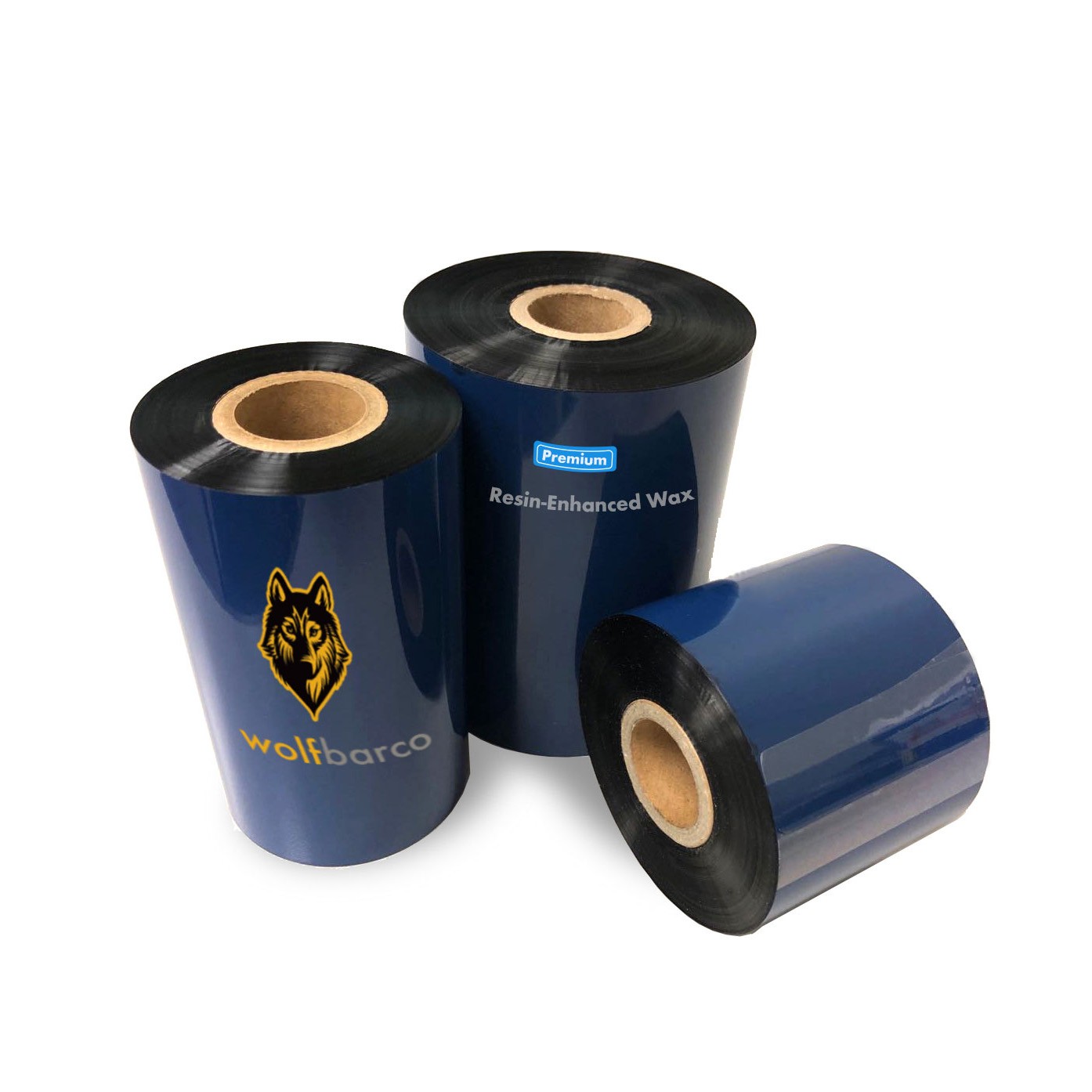 4.33" x 1181' 110mm x 360m Premium Resin-Enhanced Wax Lot for Datamax Printer