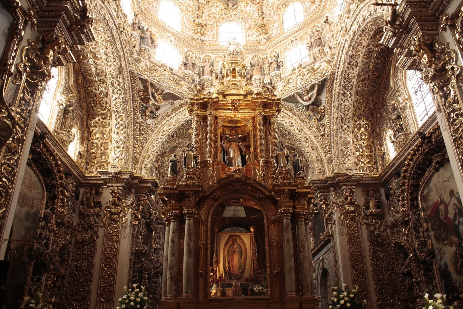 Landscape mexico church building architecture indoors Custom Gaming Mat Desk