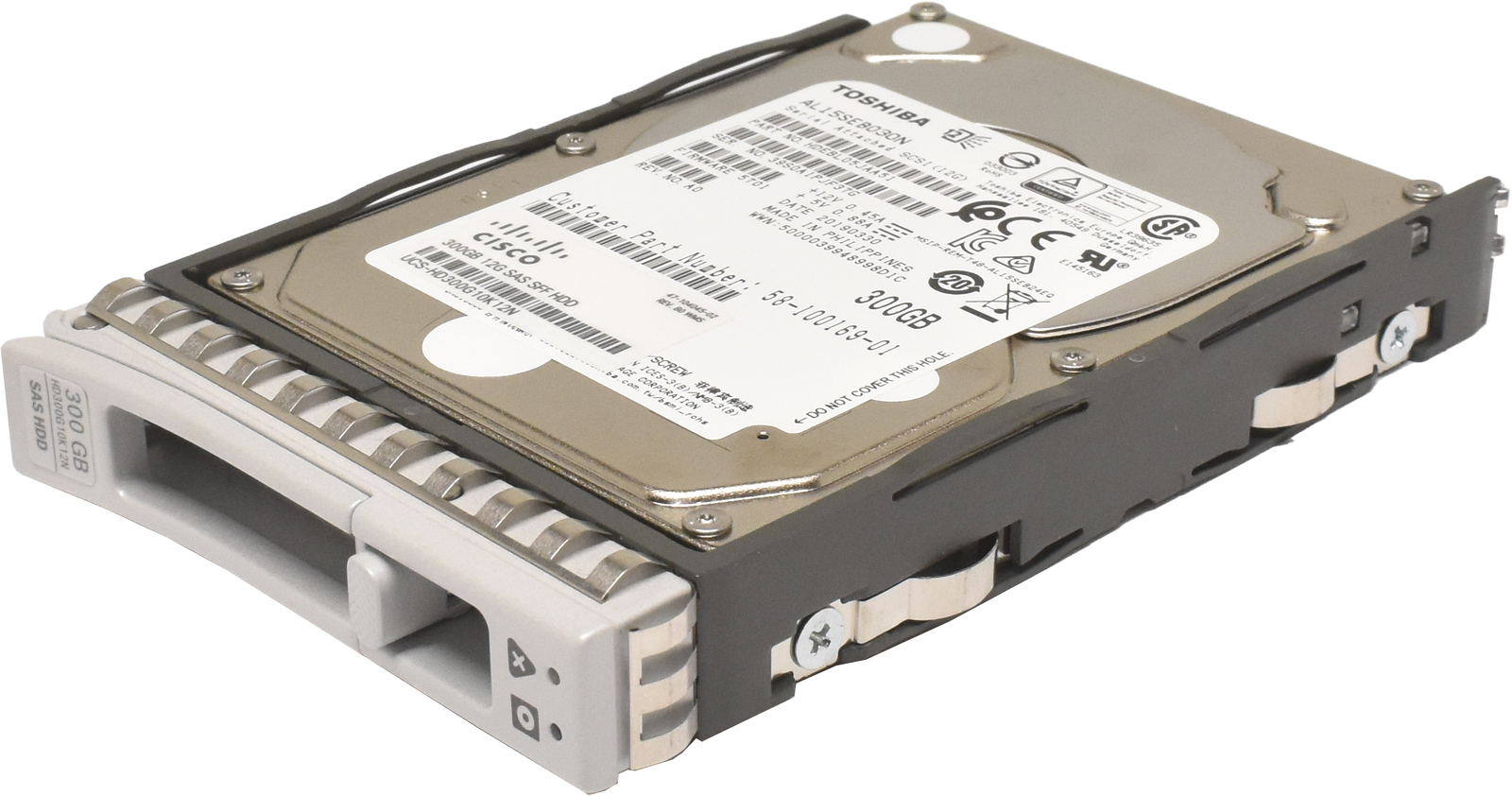 Cisco Toshiba 300GB 2.5" 10K 12G SAS SFF HDD AL15SEB030N UCS-HD300G10K12N