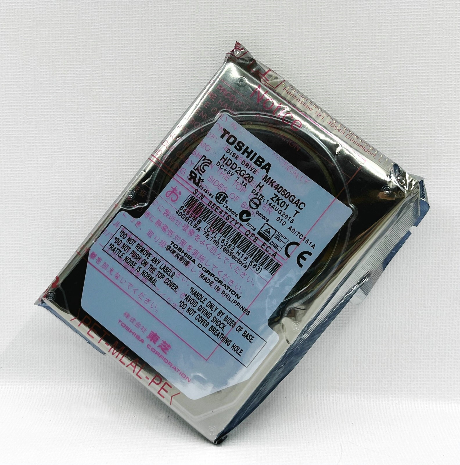 NEW Toshiba 40GB built-in 2.5" MK4050GAC automotive temperature control HDD