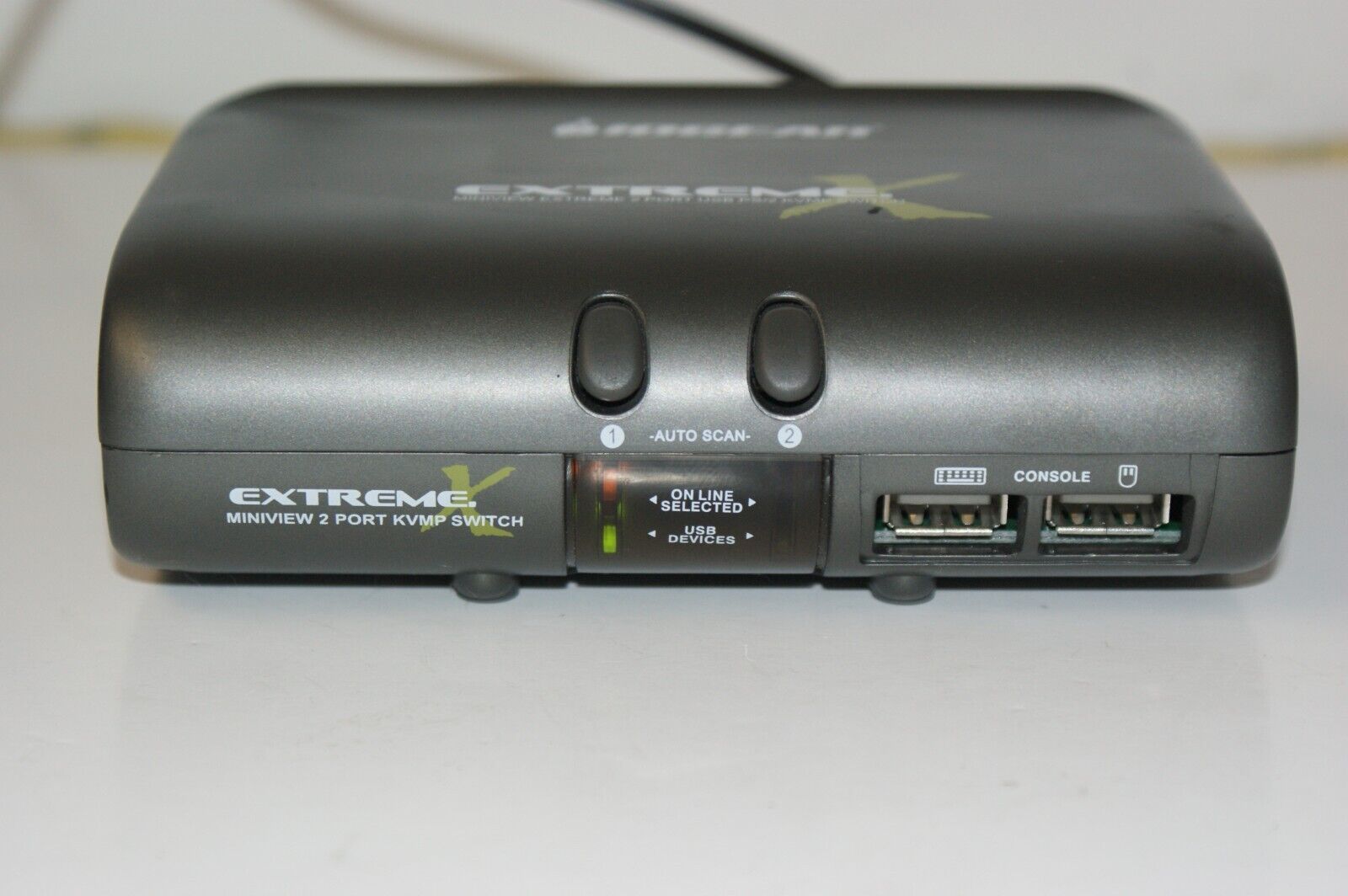 IOGear MiniView Extreme KVMP 2-Port Switch, No Cords, Tested