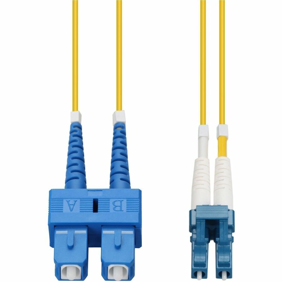AddOn 40m SC to LC Yellow OS2 Duplex OFNR (Riser-Rated) SMF (Single Mode) Fiber