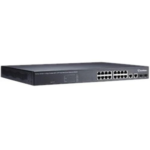GeoVision GV-POE1601-V2/16-Port 10/100BaseTX PoE+ Switch/2 GB Copper/SFP Uplinks