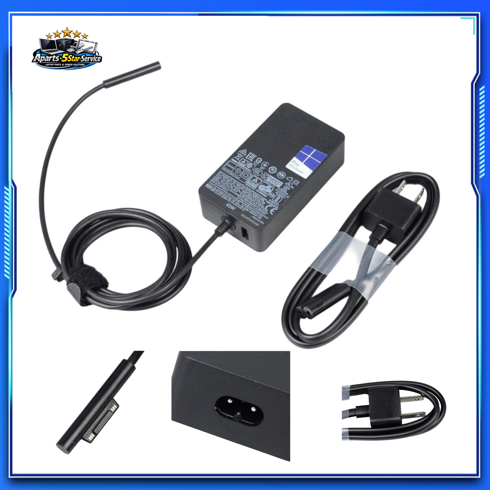 NEW 65W 15V 4A Surface Connect Charger 1706 for Microsoft Surface Pro 9 8 7+