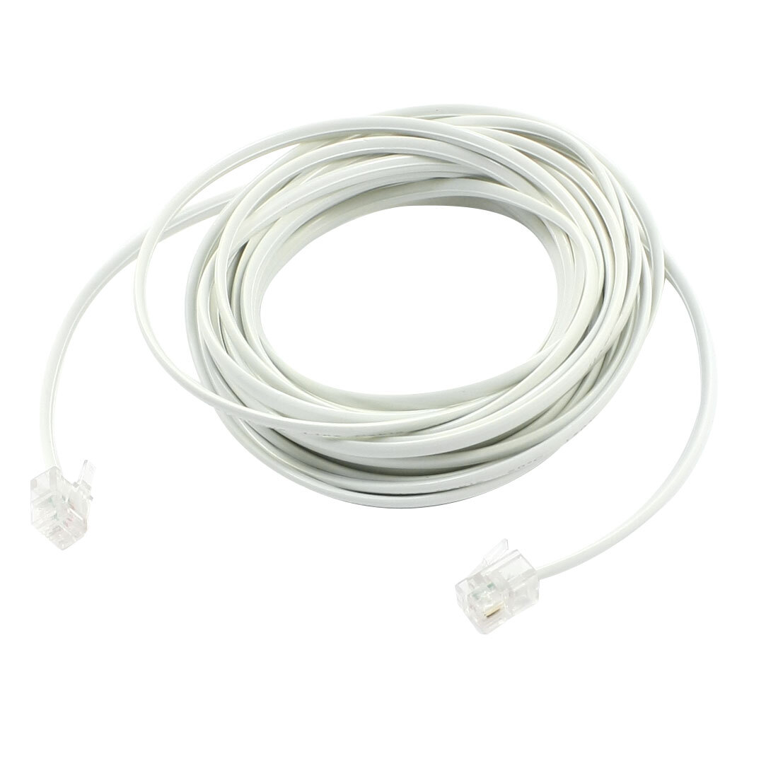 16.4Ft Long RJ11 6P2C Telephone Phone Extension Cord Cable