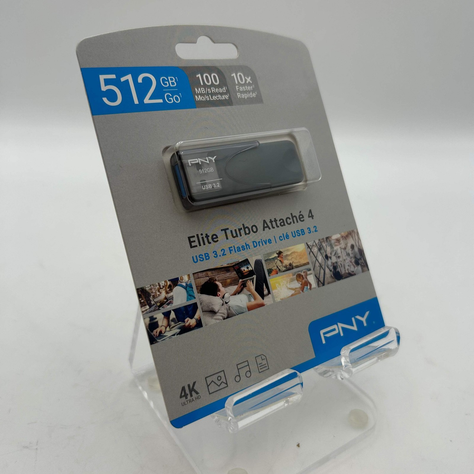 PNY Elite Turbo Attache 4 512GB USB 3.2 Flash Drive - Brand New