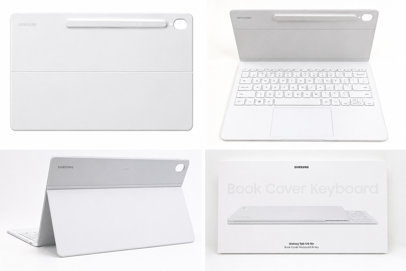 Original Samsung Galaxy Tab S10 FE+ Book Cover Keyboard AI Key Touchpad EF-DX625