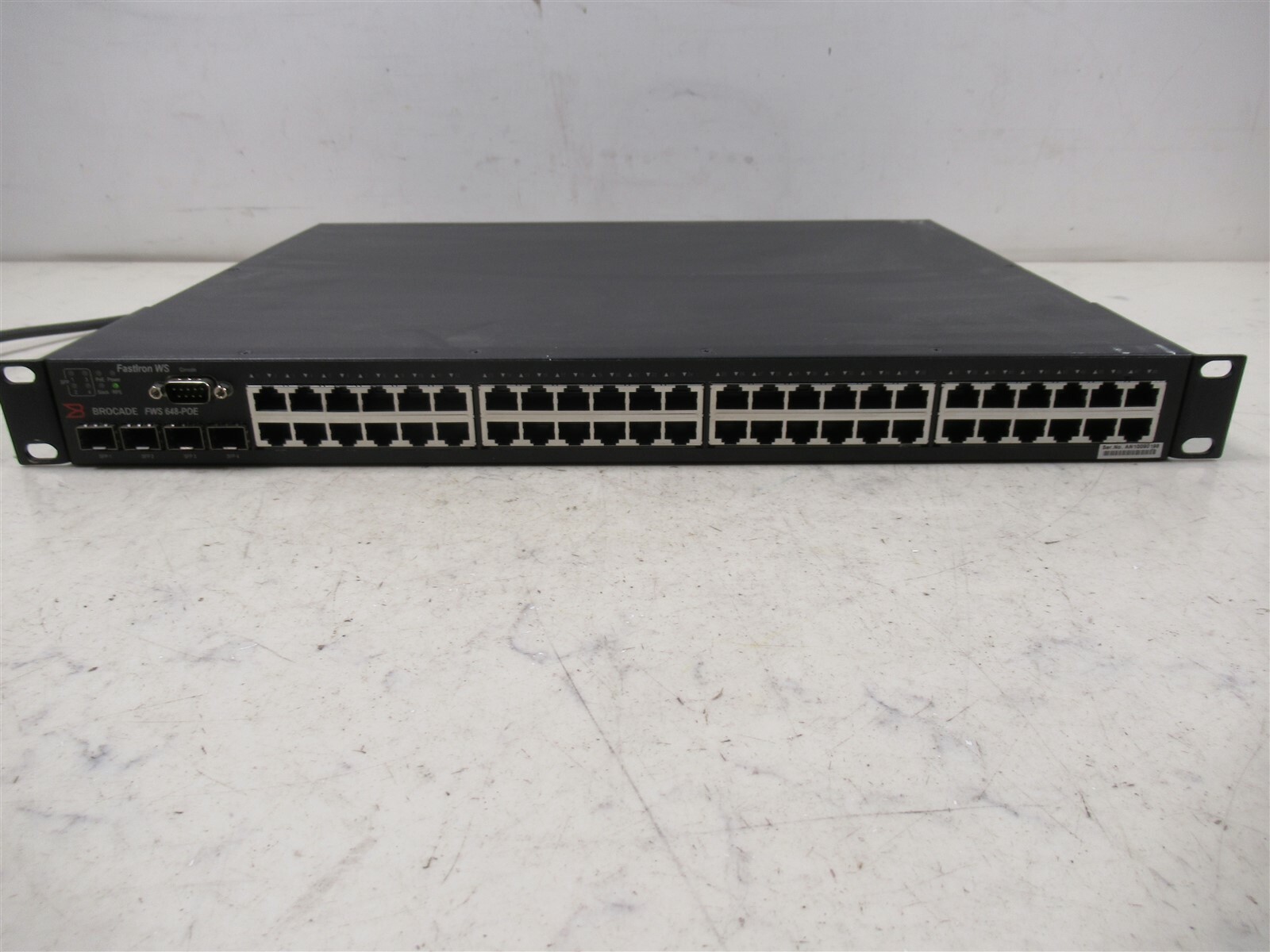 Brocade 48-Port 10/100 Ethernet Switch FWS648-POE FastIron WS Rack Mount