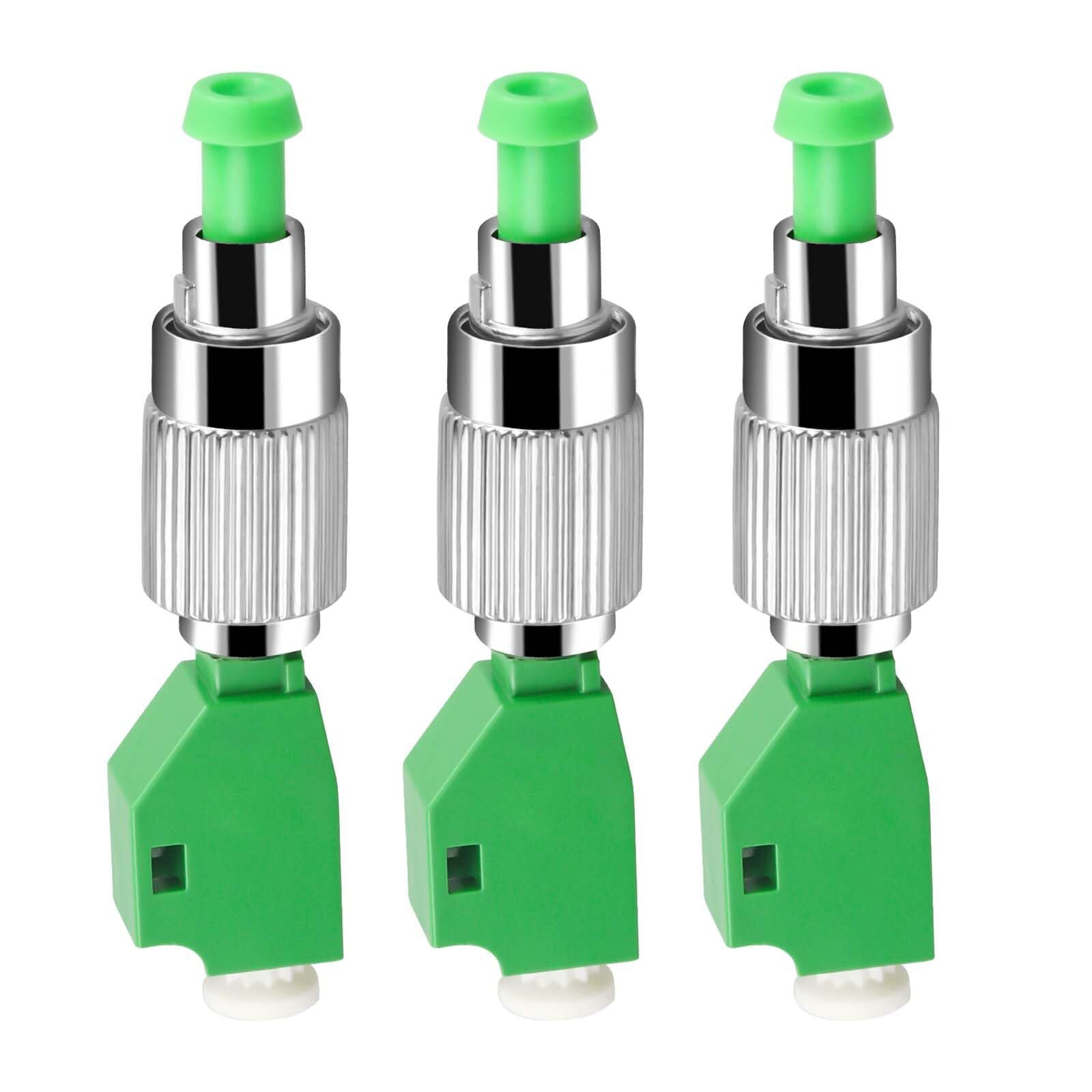 - 3PC FC to LC Adapter, Single Mode 9/125um FC/APC Male to LC/APC Female Simp...